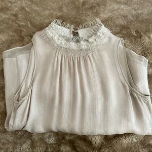 Theory silk sleeveless blouse